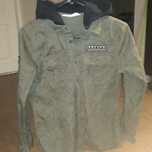 Boys shirt with hood. Size 12/13.